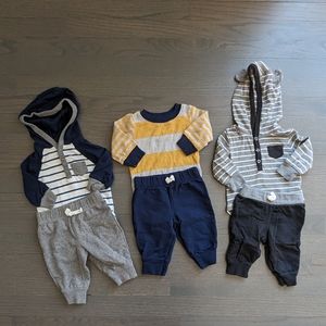 Carter's Baby Boys 2-Piece Outfits (6 Pieces) - 3 Months